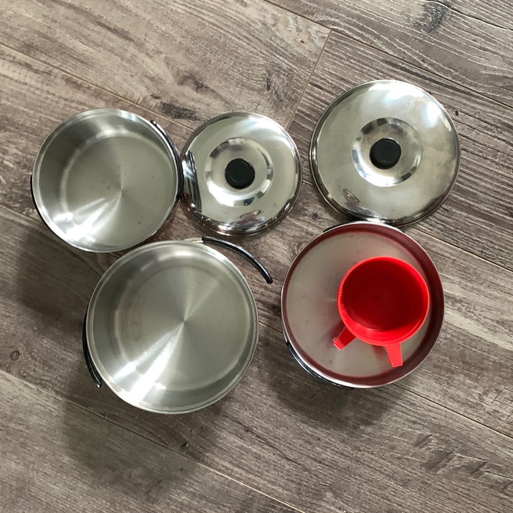Camping pots and pan